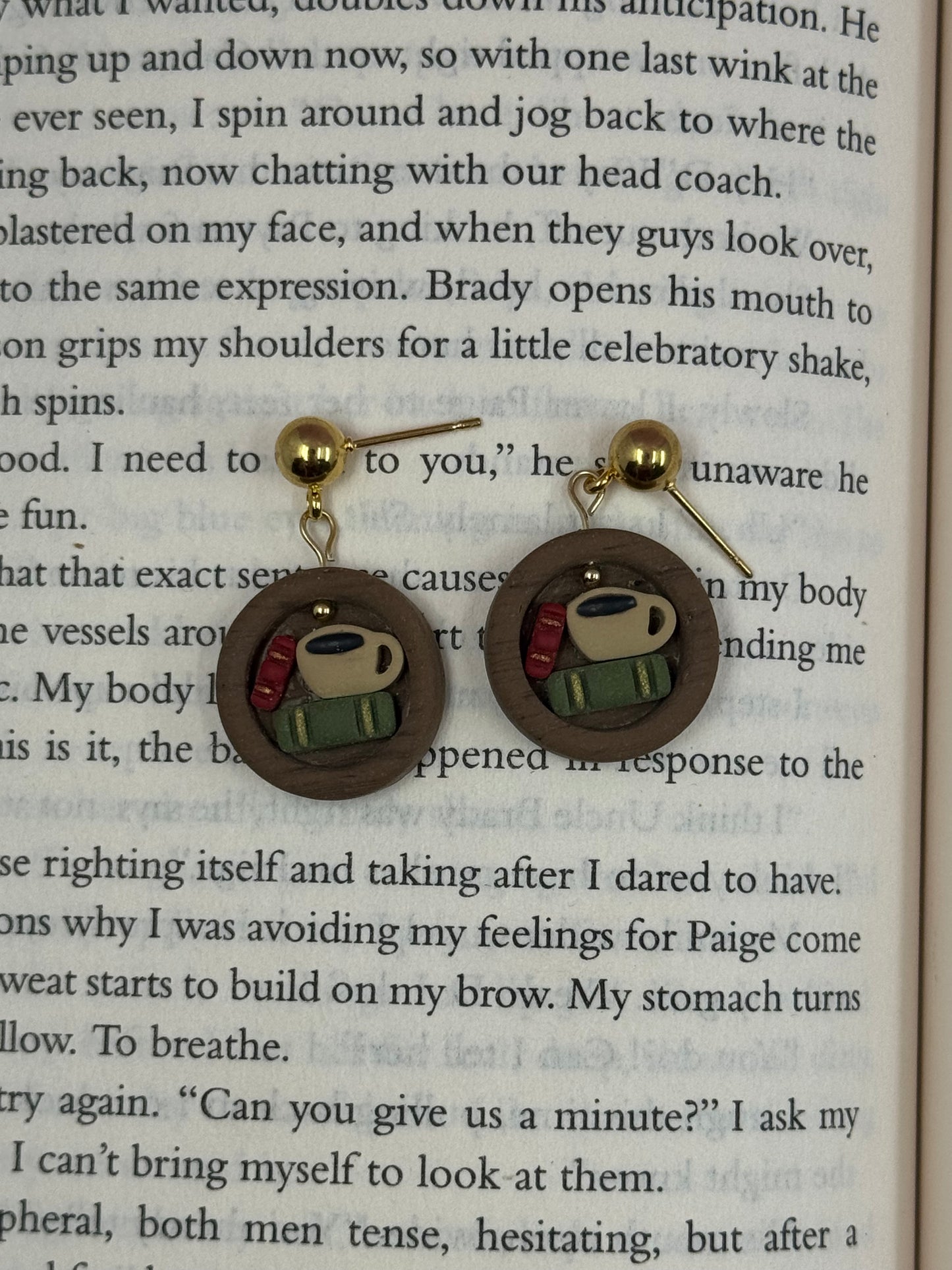 Circle Bookcase Earrings