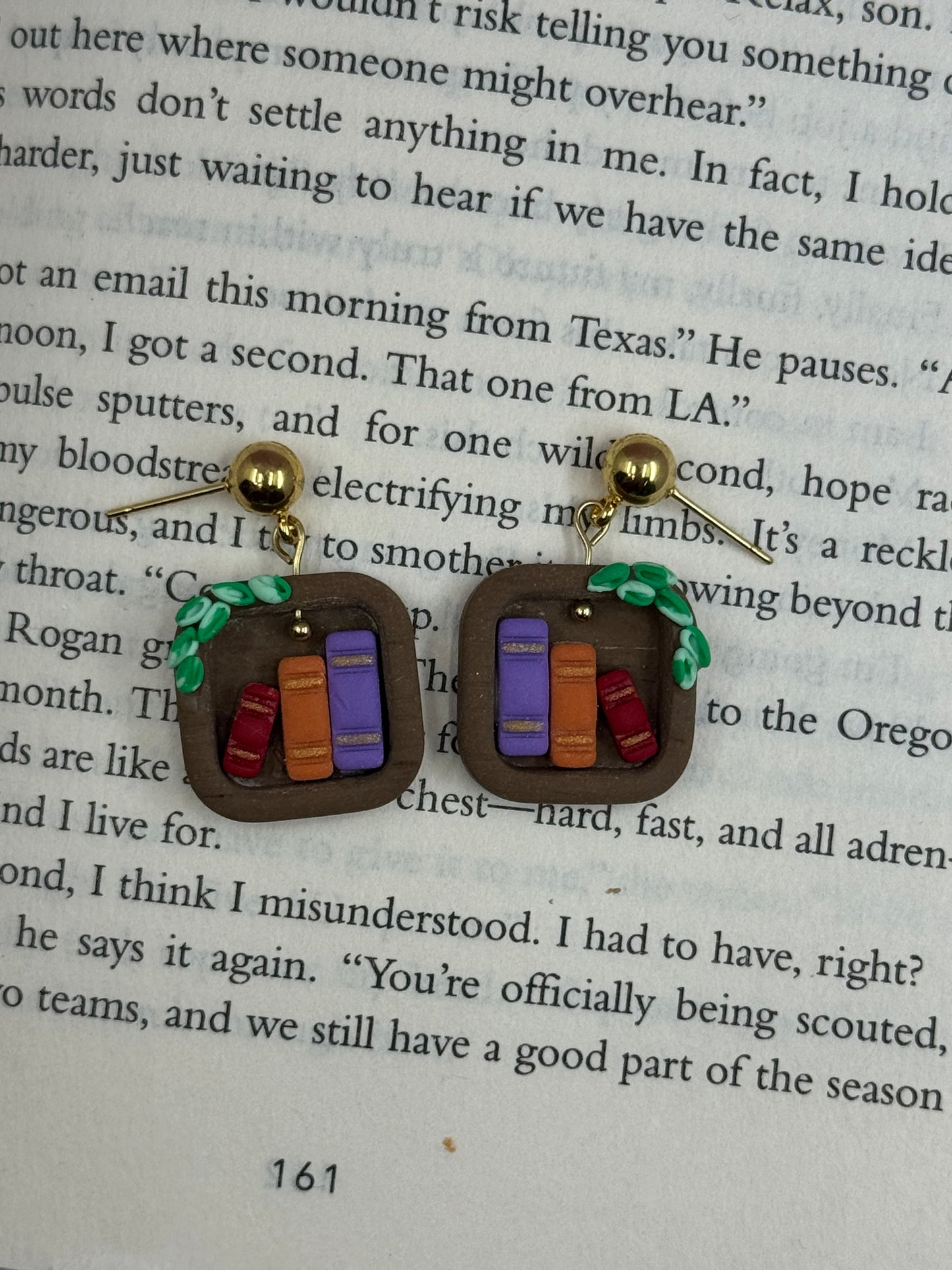 Square Bookcase Earrings
