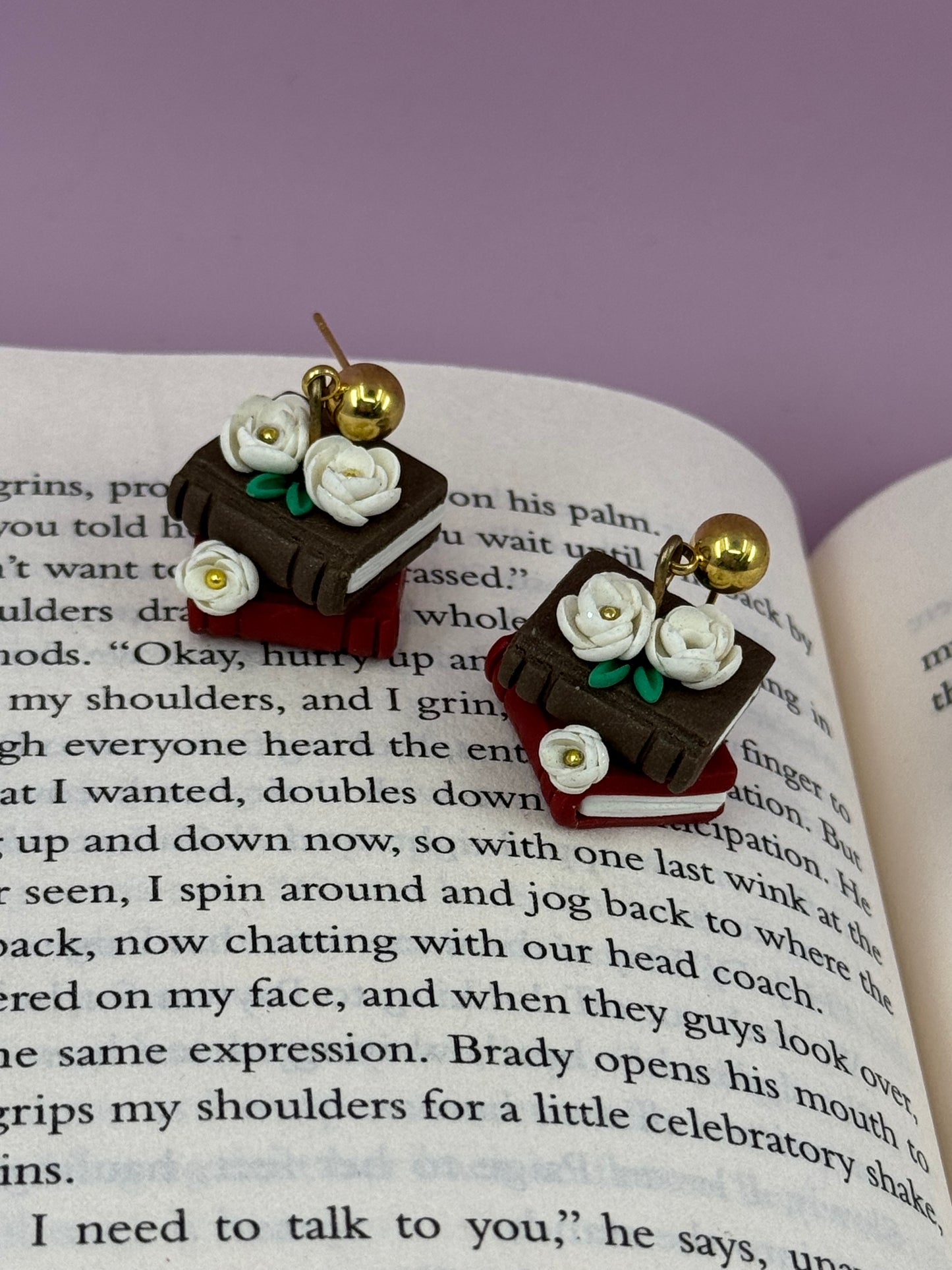 Shelf Obsessed Mini Bookstack Earrings
