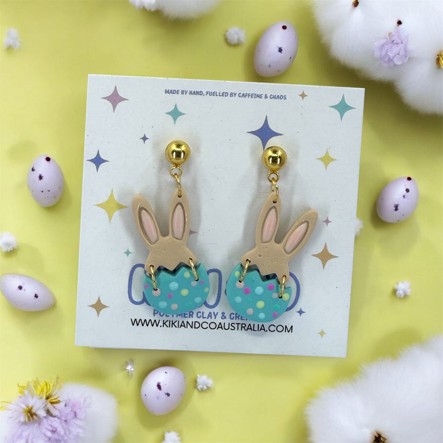 Eggscuse Me Bunny Dangles