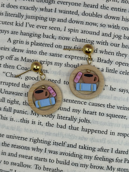 Circle Bookcase Earrings
