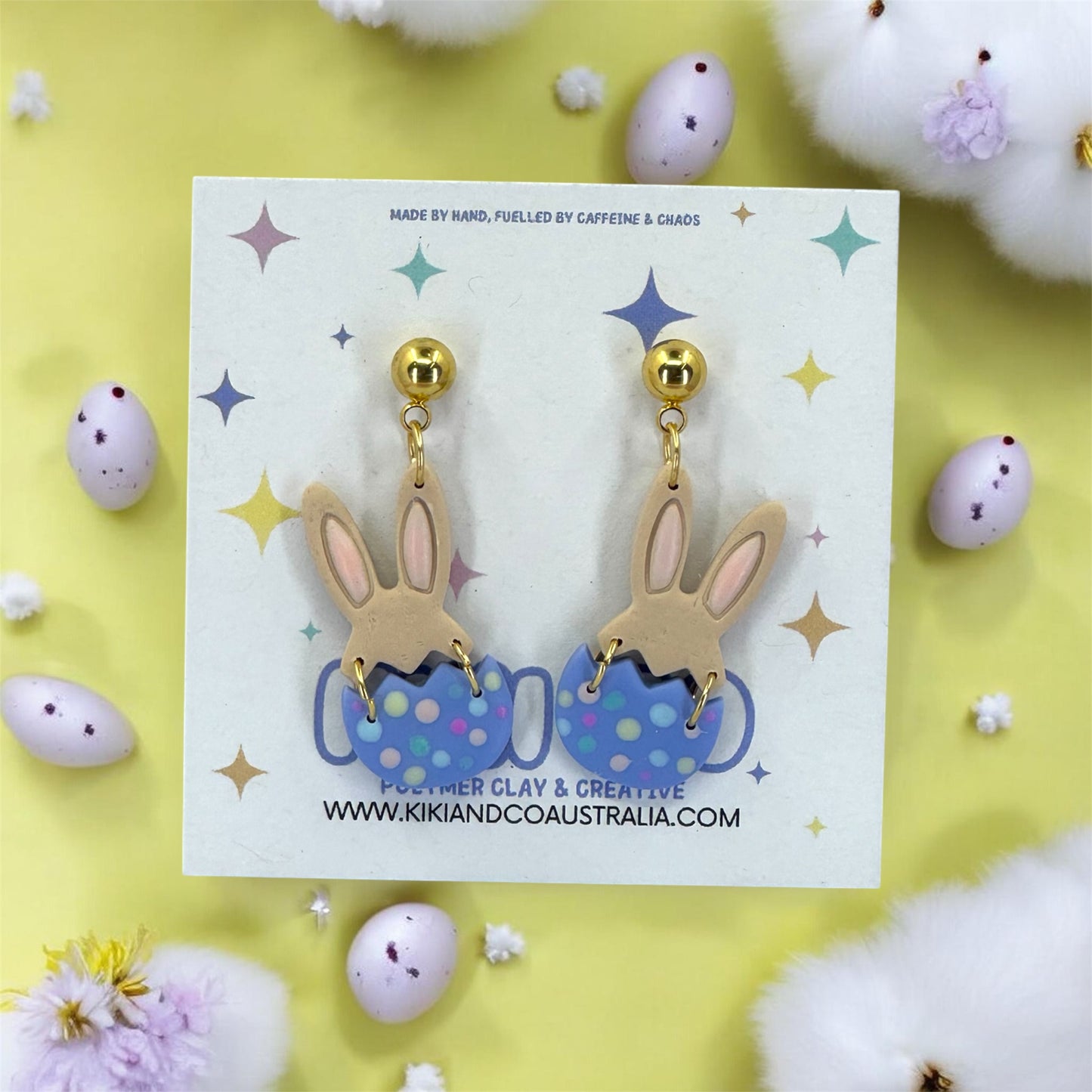 Eggscuse Me Bunny Dangles