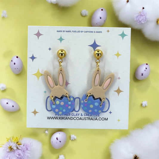 Eggscuse Me Bunny Dangles