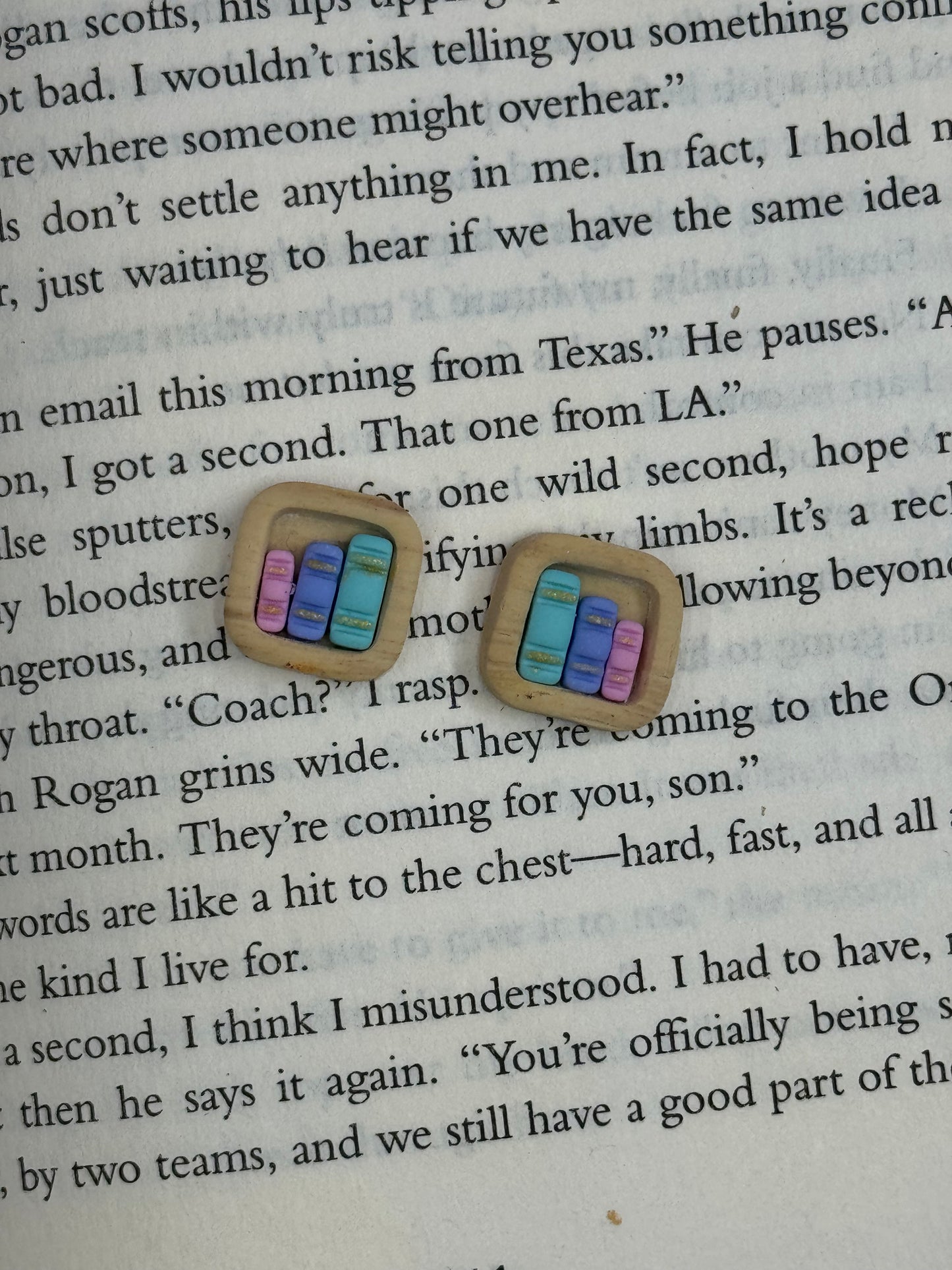 Bookcase Stud Earrings