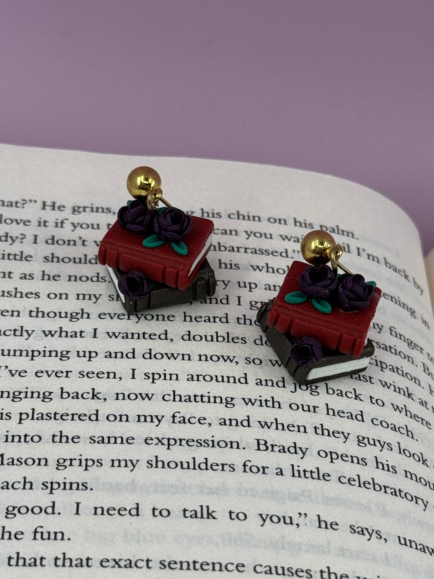 Shelf Obsessed Mini Bookstack Earrings